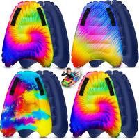 4 PK 2 TIE DYE, WATERCOLOR & COLOR SPIKED