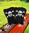 JAMBO Slip Splash and Slide Bodyboards, 27 x 20 Pirate Bodyboards, Pirate Theme, Inflatable Bodyboards for Lawn Water Slide