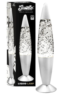 Jambo 16-Inch Silver Star Glitter Lamp I Beautiful Liquid Lamp I Entertaining for Adults and Kids I Perfect Holiday Gift