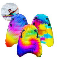 JAMBO 3 Pack Inflatable Surf Body Boards with Handles for Water Slides, Boogie Boards for Beach, Pool, Lake & Slip Slides, Lightweight Floating Water Toys for Kids & Adults