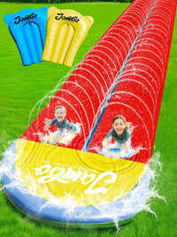 JAMBO 40ft 3XL Mega Slip & Slide with 2 Body Boards + Crash Pad
