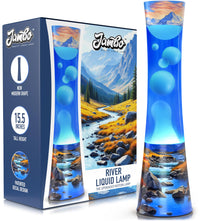JAMBO 15.5" River Oasis Lamp, Beautiful Lamp for Living Room Office Bedroom Kitchen, Night Light Nightlight for Adults, Teens and Kids, Relaxing Liquid Motion Light, Mood Light, Home Decor