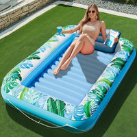 JAMBO Inflatable Tanning Pool Lounger – 70" x 47" Sun Float